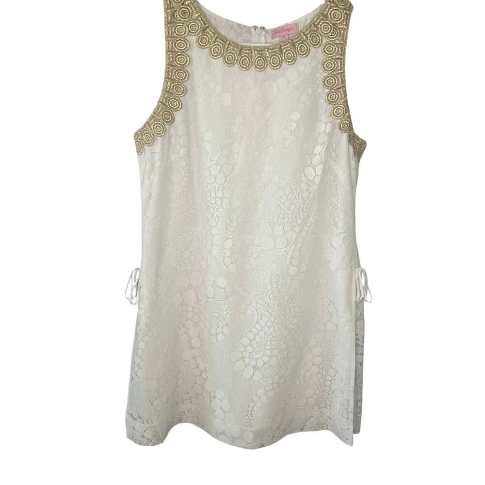 Lilly Pulitzer Cream Jumpsuit with Gold Accents